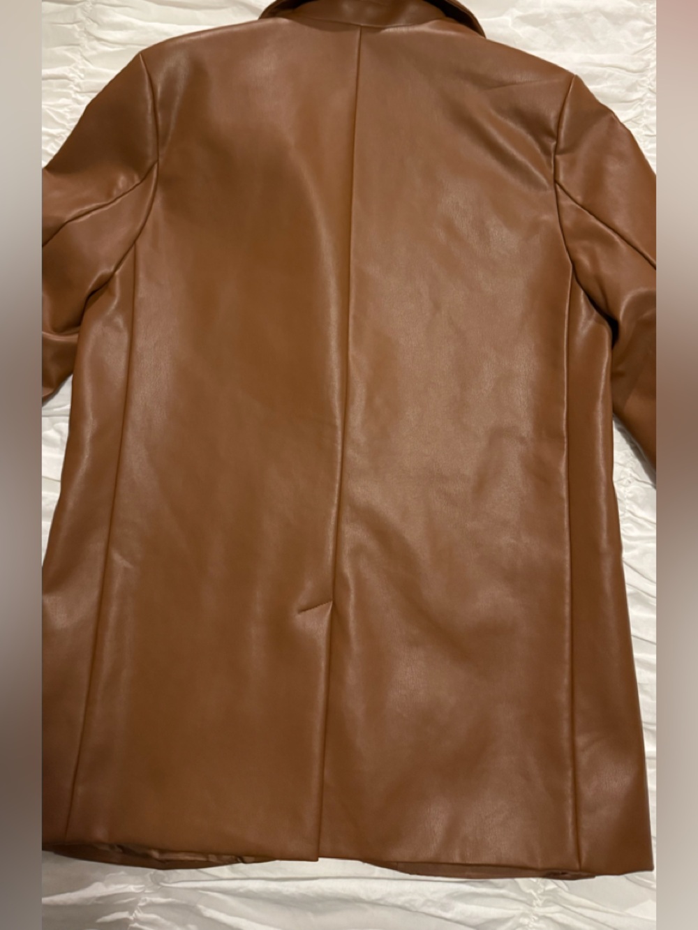 Rebecca Minkoff Chestnut Brown Faux Leather Blazer - Picture 4 of 4